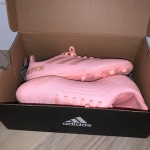 light pink adidas cleats